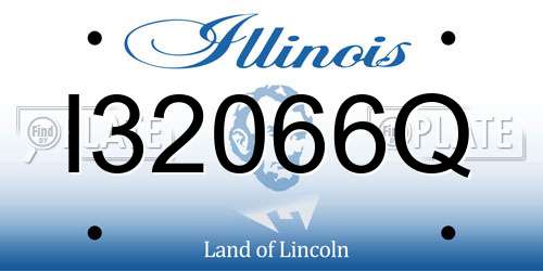 I32066Q Illinois License Plate