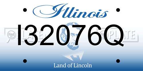 I32076Q Illinois License Plate