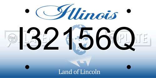 I32156Q Illinois License Plate
