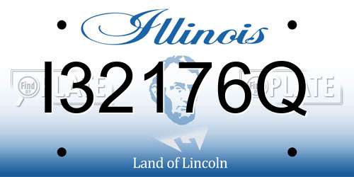 I32176Q Illinois License Plate
