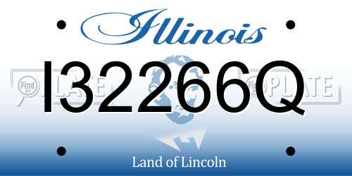 I32266Q Illinois License Plate