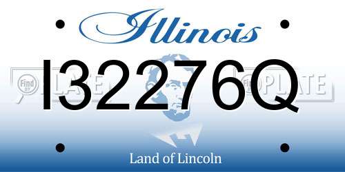 I32276Q Illinois License Plate