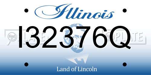I32376Q Illinois License Plate