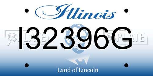 I32396G Illinois License Plate
