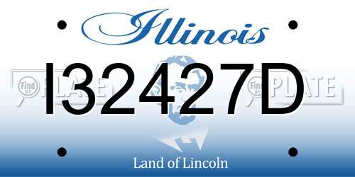 I32427D Illinois License Plate
