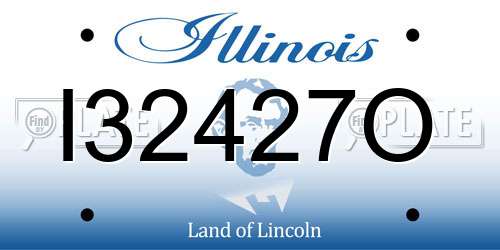 I32427O Illinois License Plate