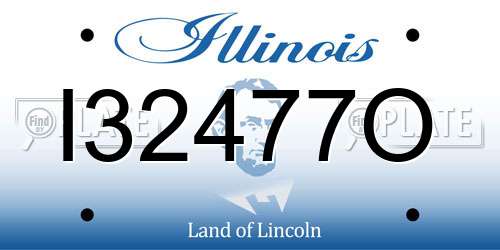 I32477O Illinois License Plate