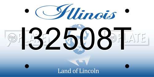 I32508T Illinois License Plate