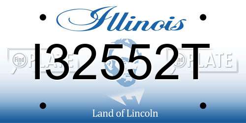 I32552T Illinois License Plate