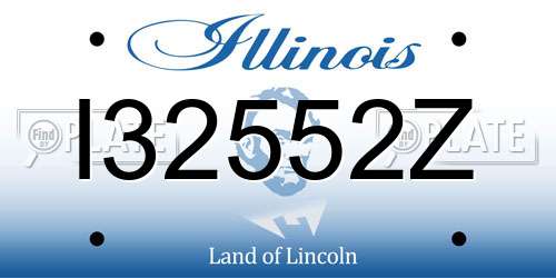 I32552Z Illinois License Plate