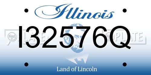 I32576Q Illinois License Plate
