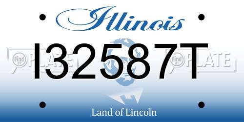I32587T Illinois License Plate