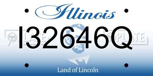 I32646Q Illinois License Plate