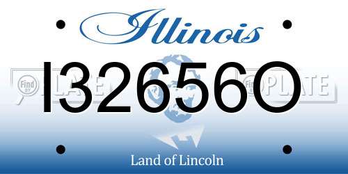 I32656O Illinois License Plate