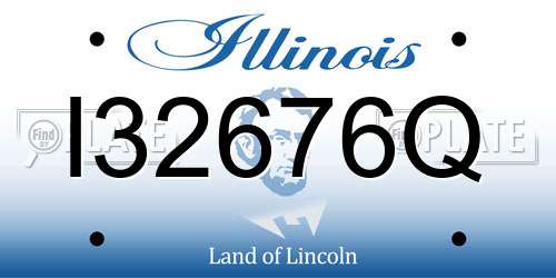 I32676Q Illinois License Plate