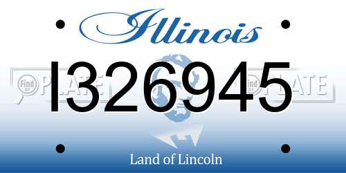 I326945 Illinois License Plate