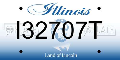 I32707T Illinois License Plate
