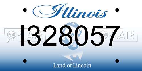 I328057 Illinois License Plate