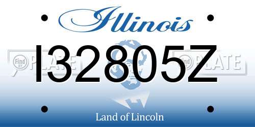 I32805Z Illinois License Plate
