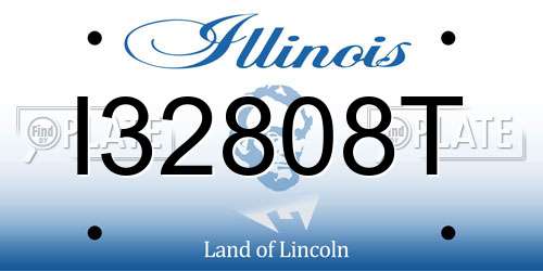 I32808T Illinois License Plate