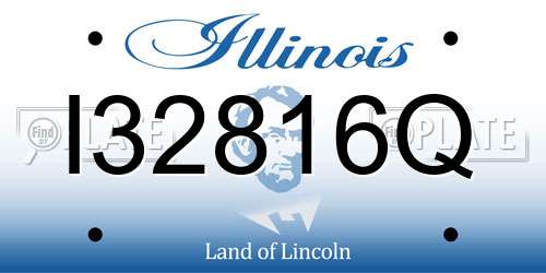 I32816Q Illinois License Plate