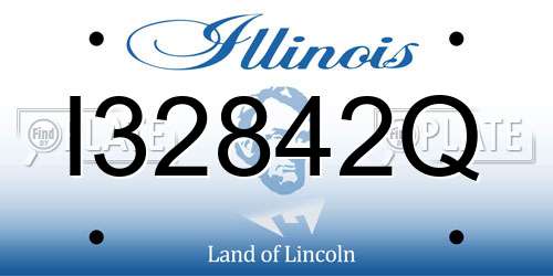I32842Q Illinois License Plate