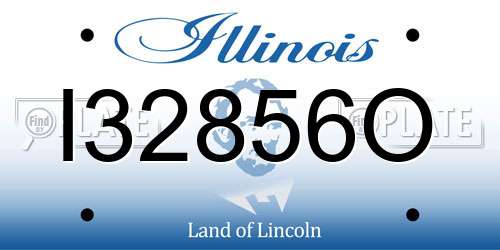 I32856O Illinois License Plate