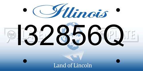 I32856Q Illinois License Plate