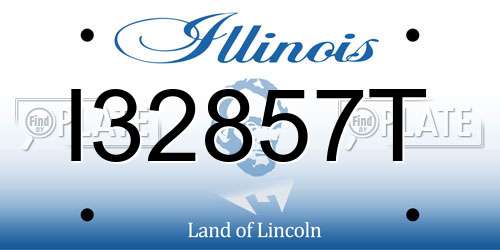 I32857T Illinois License Plate