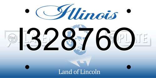 I32876O Illinois License Plate