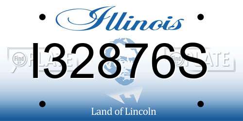 I32876S Illinois License Plate