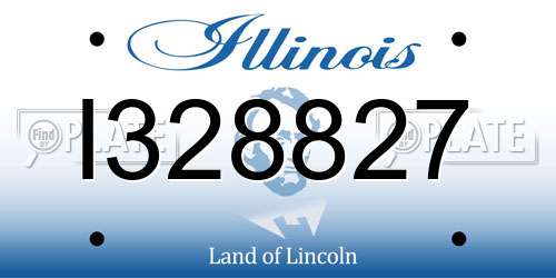 I328827 Illinois License Plate