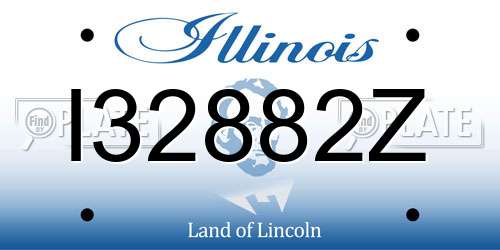 I32882Z Illinois License Plate