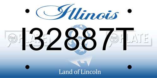 I32887T Illinois License Plate
