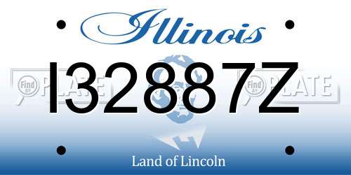 I32887Z Illinois License Plate