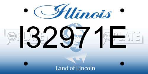I32971E Illinois License Plate