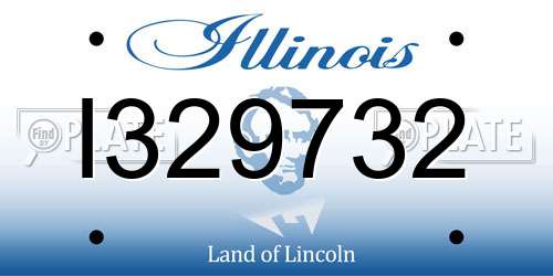 I329732 Illinois License Plate