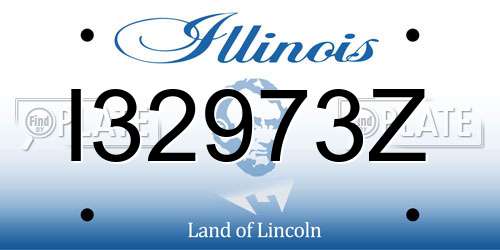 I32973Z Illinois License Plate