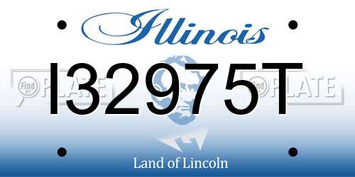 I32975T Illinois License Plate