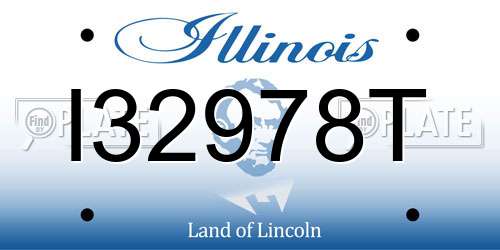I32978T Illinois License Plate