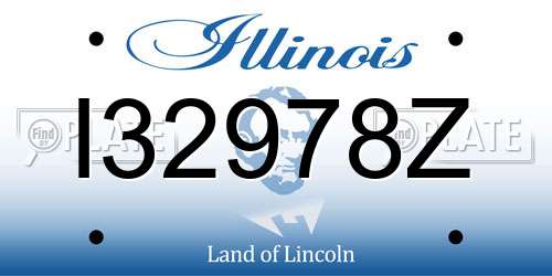 I32978Z Illinois License Plate