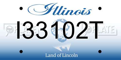 I33102T Illinois License Plate