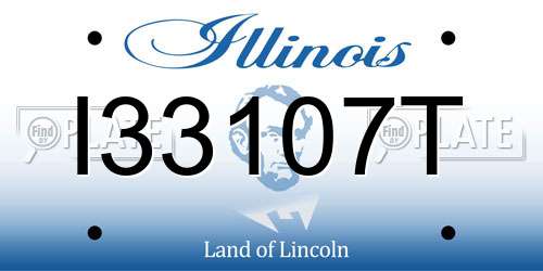 I33107T Illinois License Plate