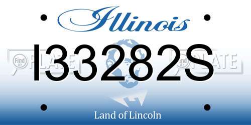 I33282S Illinois License Plate
