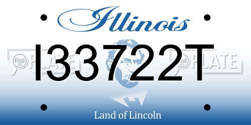 I33722T Illinois License Plate