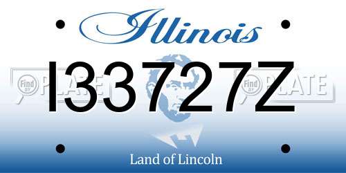 I33727Z Illinois License Plate