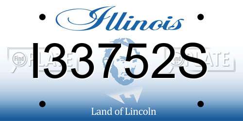 I33752S Illinois License Plate