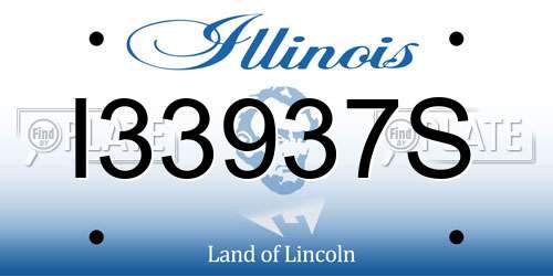 I33937S Illinois License Plate