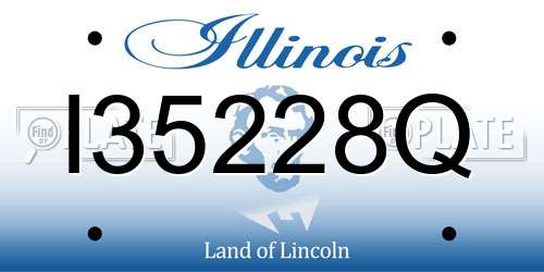 I35228Q Illinois License Plate
