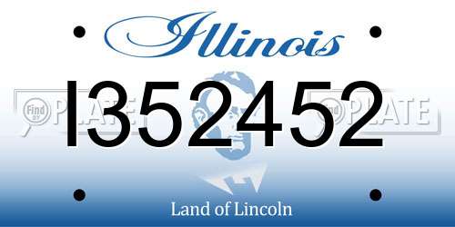 I352452 Illinois License Plate